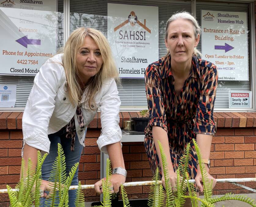 CAN YOU HELP? Shoalhaven Homeless Hub team leader Julie Budgen (left) and manager of Shoalhaven Services SASSI Lesley Labka are hoping the Shoalhaven community can help secure the future of the vital local service.
