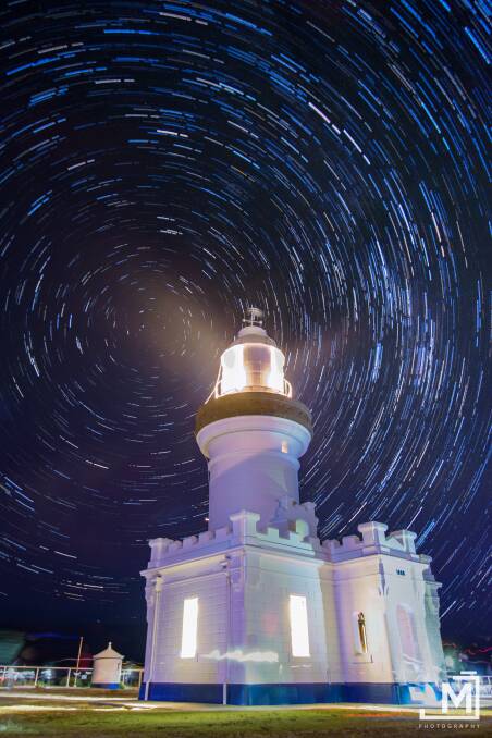 Matt Jeffrey's beautiful night shot of  Point Perpendicular Lighthouse.
