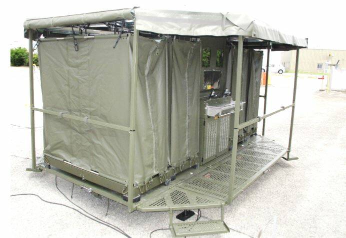 The essential life support solution, modernising catering, shower, ablution and laundry platforms for serving personnel in the NZDF developed by Shoalhaven-based Global Defence Solutions (GDS).