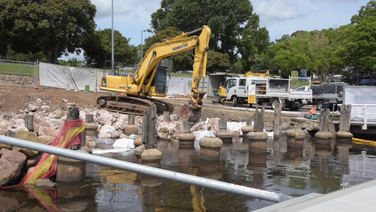 Local firm Jirgens Civil has started work on the Nowra Sails project on the former Nowra Sailing Club site.