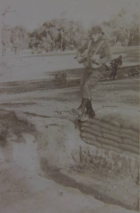 Nowra's Barry Brown at recruit training in April 1967.
