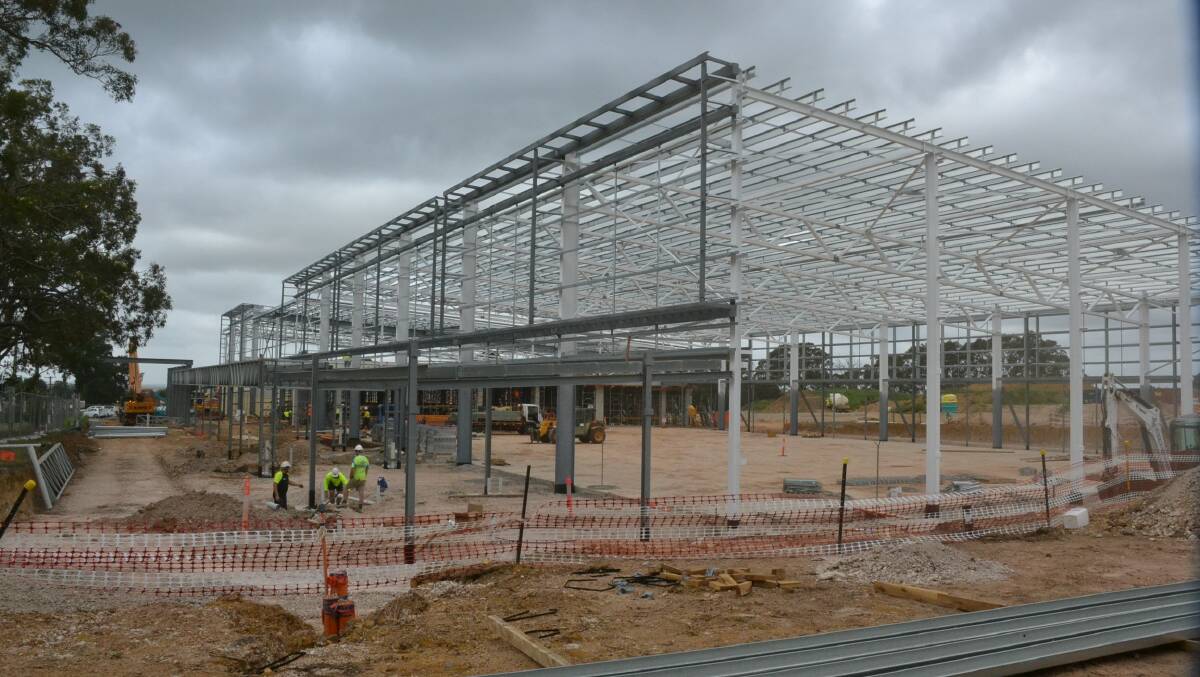 Work is well underway on the new Shoalhaven Indoor Sports Centre.