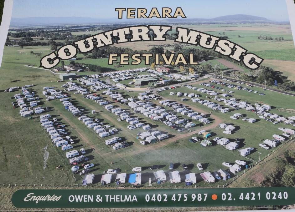 BRILLIANT: Thelma and Owen Ison's property at Terara becomes its own little township each year for the Terara Country Music Campout. It is affectionately known as "Owie's World".
