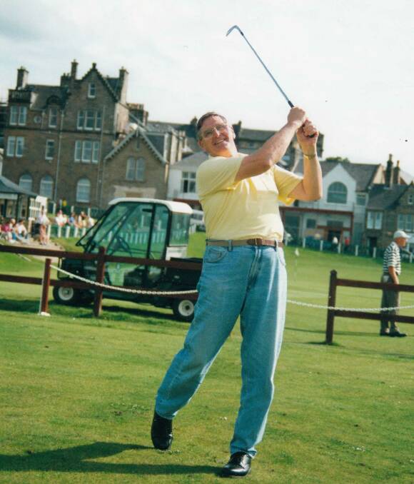 Apart from cricket another of his sporting loves was golf.