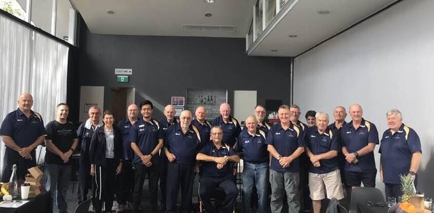 GREAT EVENT: Keith Payne VC Veterans Benefit Group members and guests with staff from the Shoalhaven Entertainment Centre at the special breakfast to mark Veterans' Health Week.