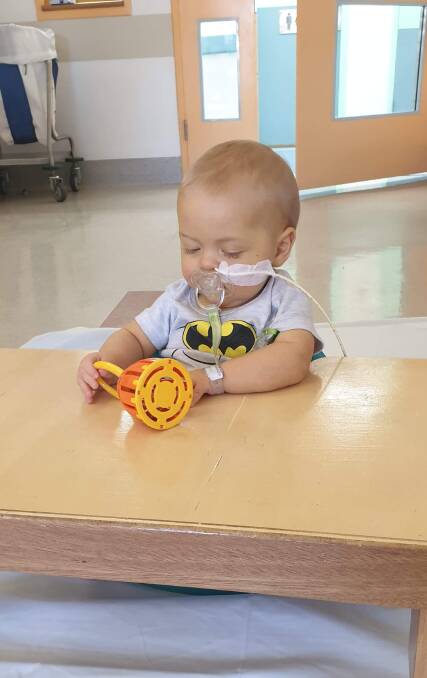 Despite being seriously ill Isaac is just like a normal six-month-old. Photo: Supplied
