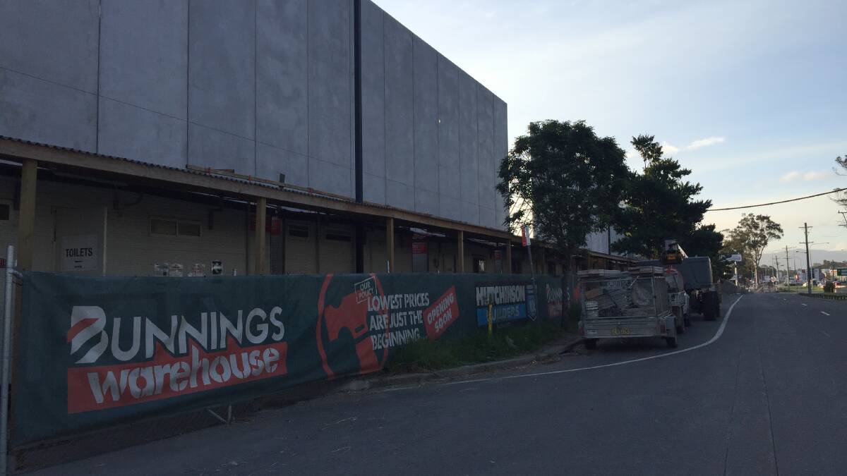Work is progressing on the new South Nowra Bunnings.