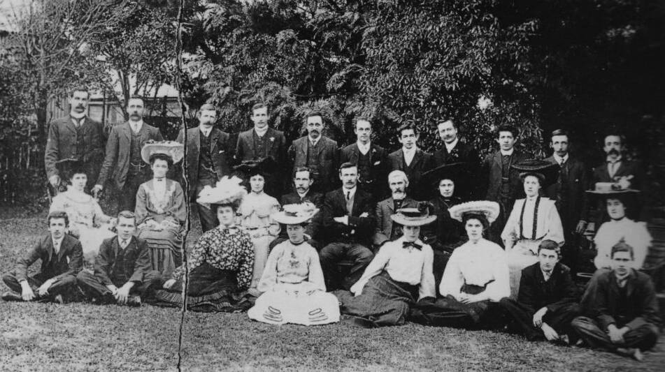 Woodhills & Co Nowra staff photo 1905. Courtesy Shoalhaven in the 20th Century