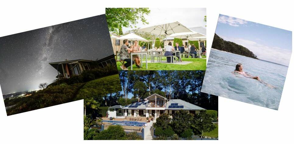 SOMETHING FOR EVERYONE: Shoalhaven certainly boasts something for everyone. The area's four finalists in this year's NSW Tourism Awards (clockwise from left) Berry's Mt Hay Retreat, Ulladulla's Cupitt's Estate, one of the area's stunning beaches and Mollymook's Ridge Retreat. Images: Supplied