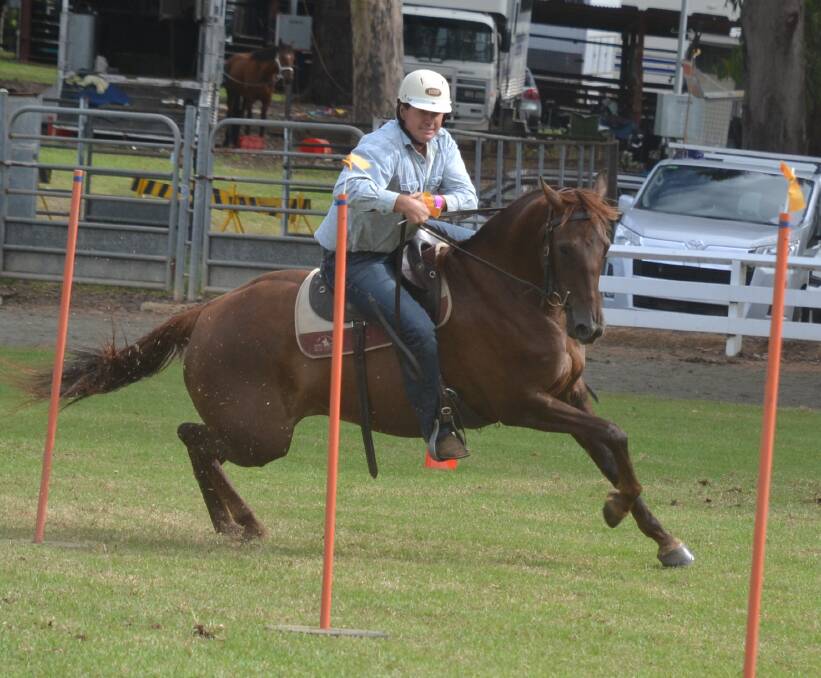 FLAT CHAT: Michael Green, the inaugural winner of the Terry Bennett Memorial Open Flag Race at this years Nowra Show.