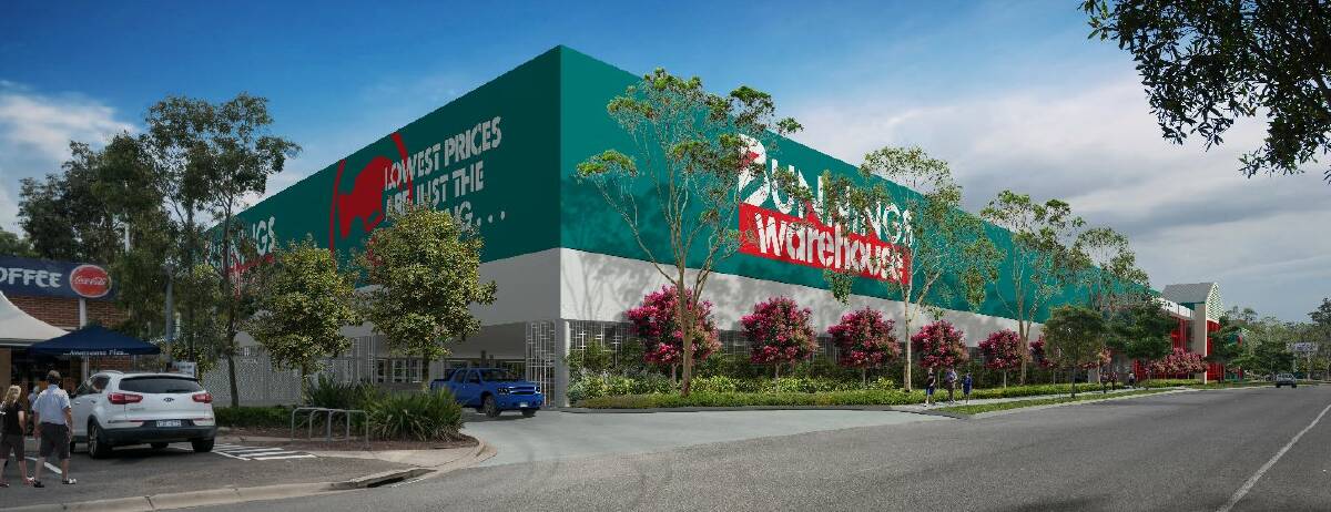 
An artists' impression of what the new $27.8m Bunnings Complex at South Nowra would look like. Image JR Brogan and Associates 