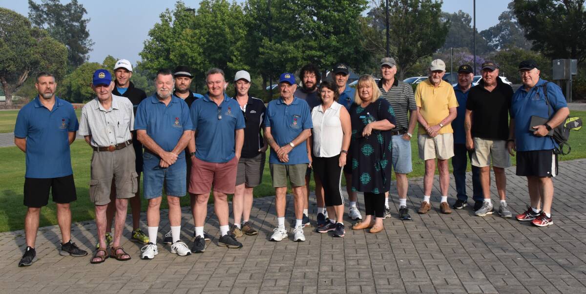 Veterans, along with Shoalhaven City Deputy Mayor, Councillor Patricia White, prepare to take part in the inaugural Operation Walk to Talk in Nowra. Photo: Courtney Ward