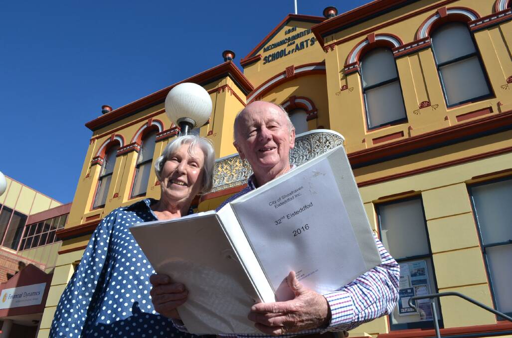 LET THE SHOW BEGIN: Husband and wife team Elizabeth and George Windsor can't wait for the City of Shoalhaven Eisteddfod to start on May 20, 