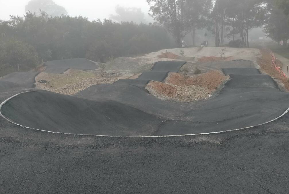 OPENING: The Kangaroo Valley Pump Track under construction, will be officially opened this Saturday, May 2.