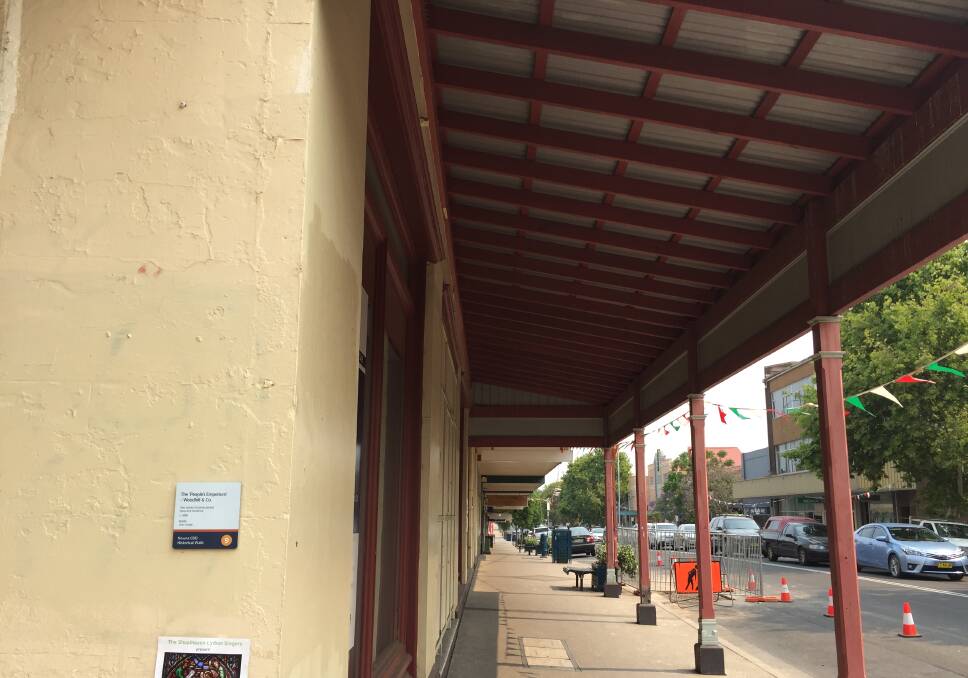 One of the historic building signs as part of the Nowra CBD Historical Walk Interpretive Signage Project. This one (left) is on the Peoples Emporium or more recently known as the Spotlight building which over the years has been home to numerous businesses.