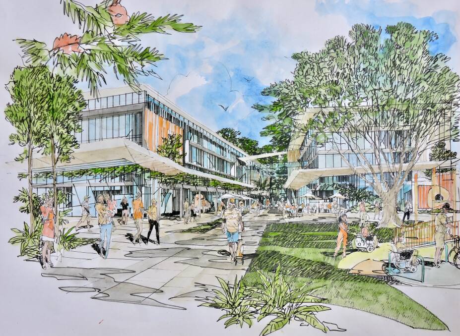 NEW LOOK: An early artist's impression of what the redeveloped Shoalhaven District Hospital could look like. Image: Supplied