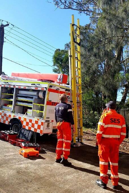 St Georges Basin State Emergency Service members getting acquainted with the new Light Storm Vehicle, SGB31s multiple facets, undertaking training to gain competency.