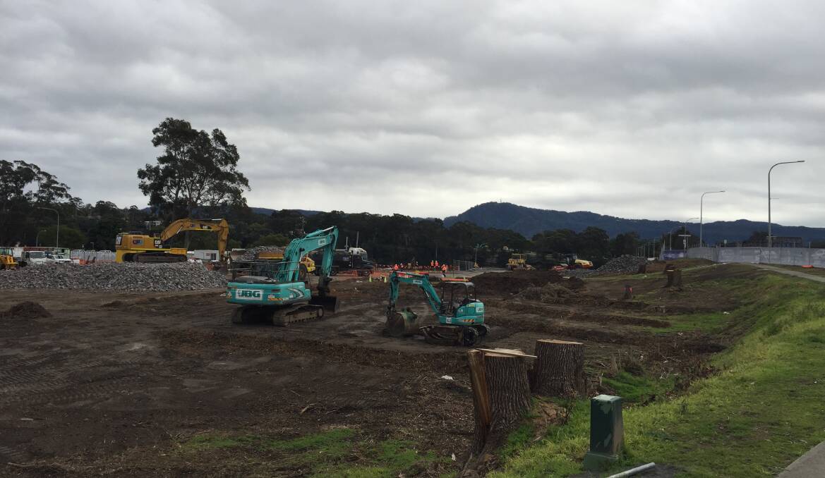 The site for the former Moorhouse Park and Riverhaven Motel on the souithern bank of the Shoalhaven River has well and truly been transformed into a construction site for the new $342 million Nowra bridge project.