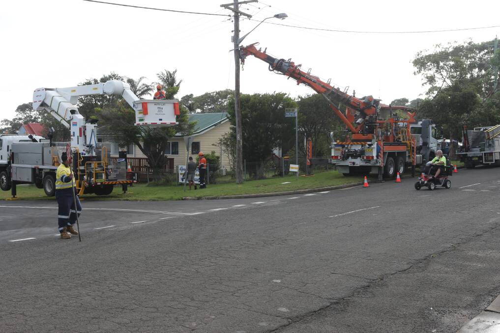 Endeavour Energy crews had to remove 20 electrical services to allow the catamaran to make its journey.