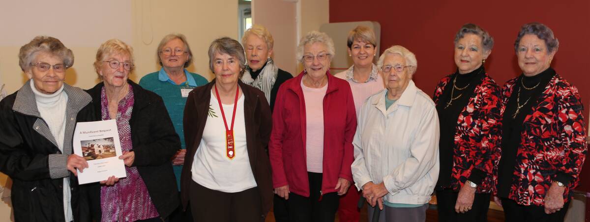 Former David Berry Hospital staff members who attended the book launch (from left) Judy McMillan, June Manning, Ros Pollard, Judy Rigg, Sandra Escott, Mollie Robinson, Jenifer Sewell, Margaret Mathers, Hope Cox and Joy Evison.