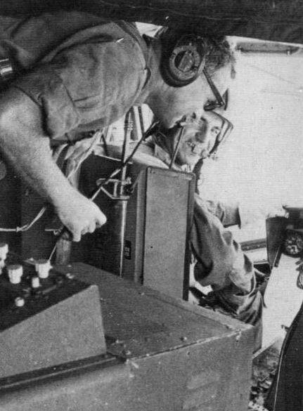 Commanding officer of the first Royal Australian Navy (RAN) Helicopter Flight Vietnam (HFV) then Lieutenant Commander Neil Ralph behind the controls of a helo in Vietnam.
