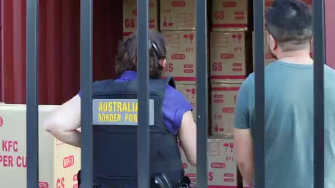 More than 4.5 million cigarettes were seized as part of an extensive Australian Border Force investigation into a tobacco smuggling syndicate in Sydney. Photo: Australian Border Force