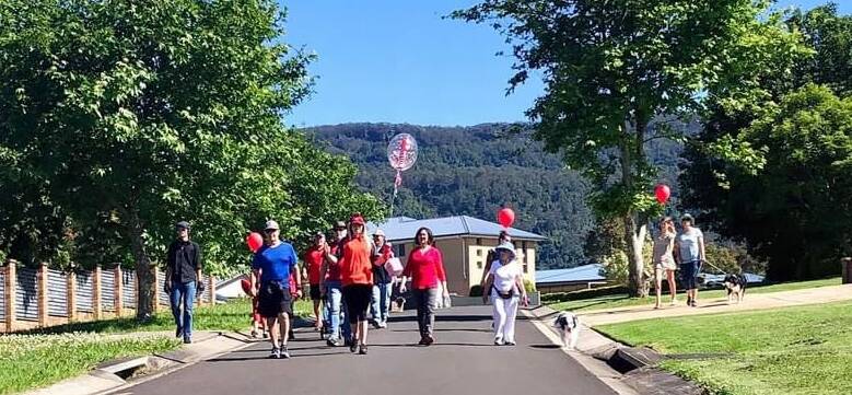 SUPPORT: More than 30 people took to the streets of Cambewarra Village to support the inaugural Shoalhaven SCADaddle. Image: Supplied