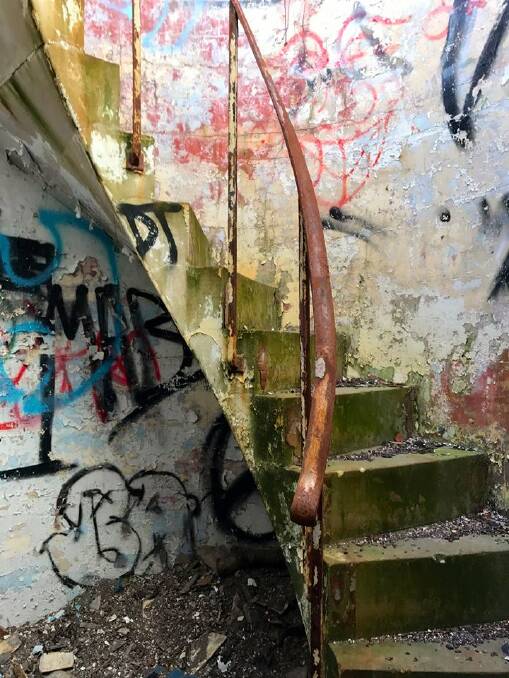  DISGRACE: Inside the Crookhaven Lighthouse has been extensively targeted by vandals. Photo:  Rob Trezise - Latitude 30 South Images & Media
