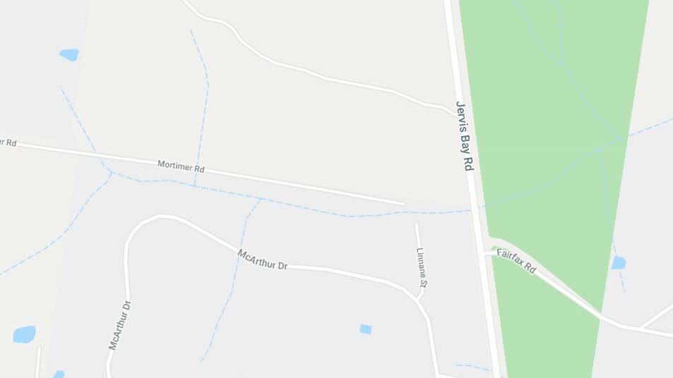 Police say the accident is on Jervis Bay Road near the intersection with Fairfax Road. Image: Google Maps
