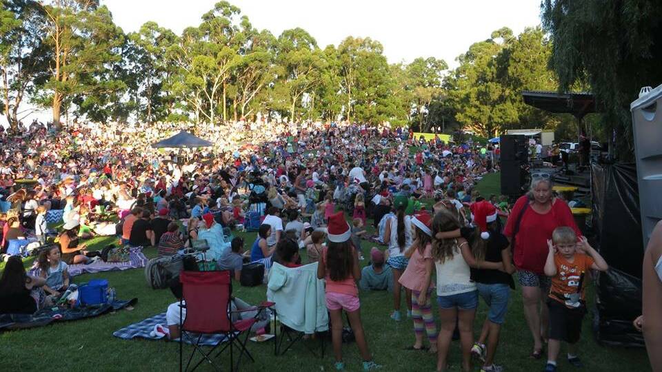The Bomaderry Lions' Carols in the Park always attracts a big crowd. Photo: Facebook