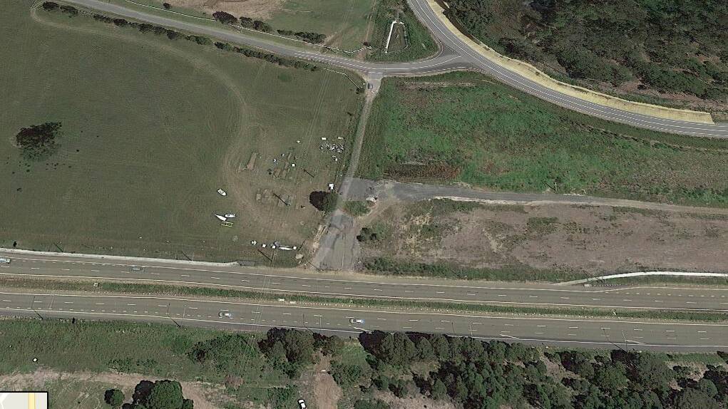 A planning proposal to allow a highway service centre at the intersections of BTU Road with the Princes Highway and Woncor Avenue has been lodged with Shoalhaven City Council. Photo: Google Maps.