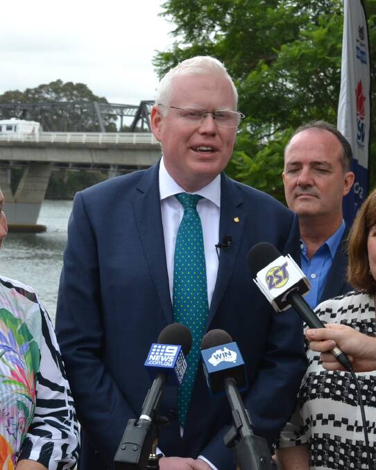 Kiama MP Gareth Ward has slammed Labor over ts lack of funding announcement for the Princes Highway during Monday's viist by Shadow assistant minister for Energy and Climate Change and Infrastructure Pat Conroy.