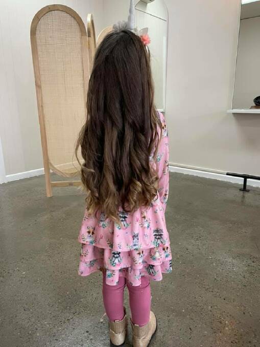 FANTASTIC GESTURE: Six-year-old Pippa Southam is set to donate more than 35 centimetres of her hair to Variety, The Children's Charity Hair With Heart campaign.