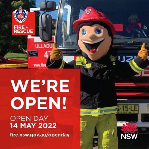 COME SAY HELLO: You never know who you might meet at your local Fire and Rescue NSW open day this Saturday. Image: Fire and Rescue NSW Nowra 405