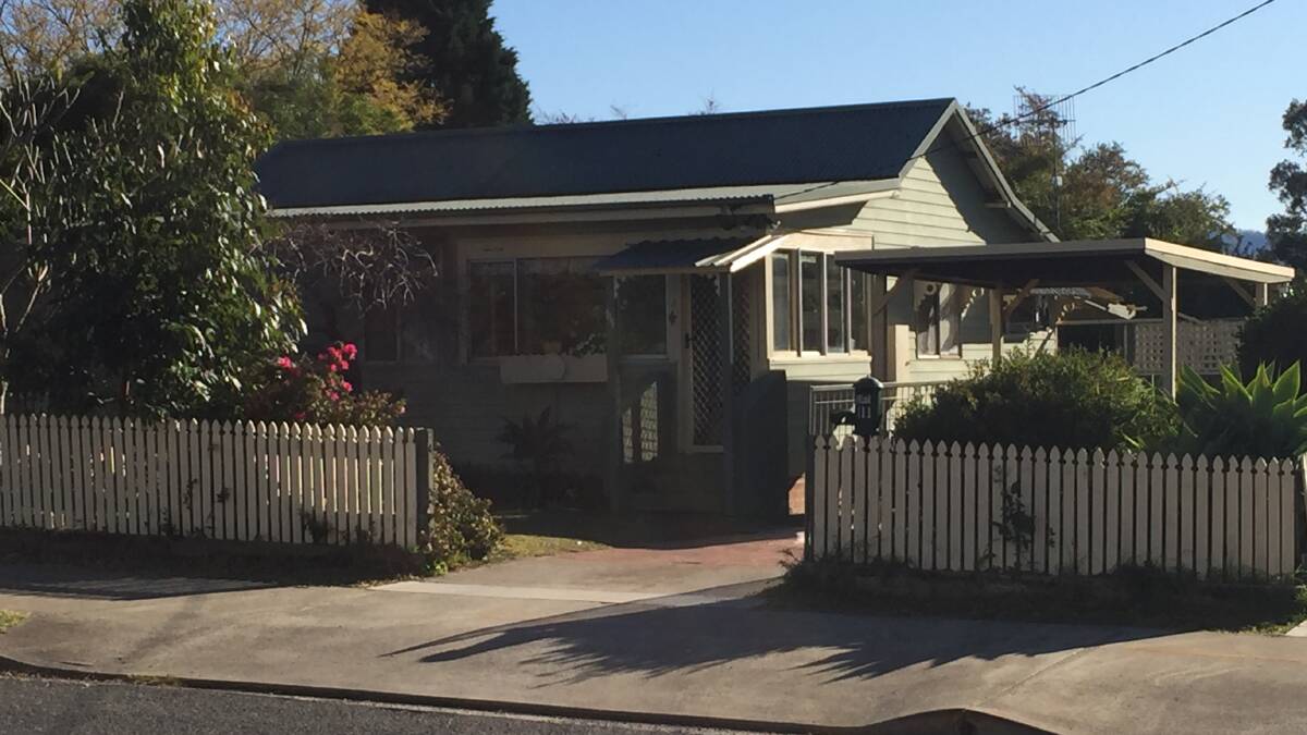 CRIME SCENE: The Bomaderry property where Tuesday evening's alleged shooting took place.
