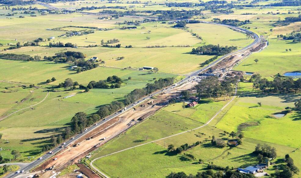 The Princes Highway Berry to Bomaderry upgrade is on track. Image RMS