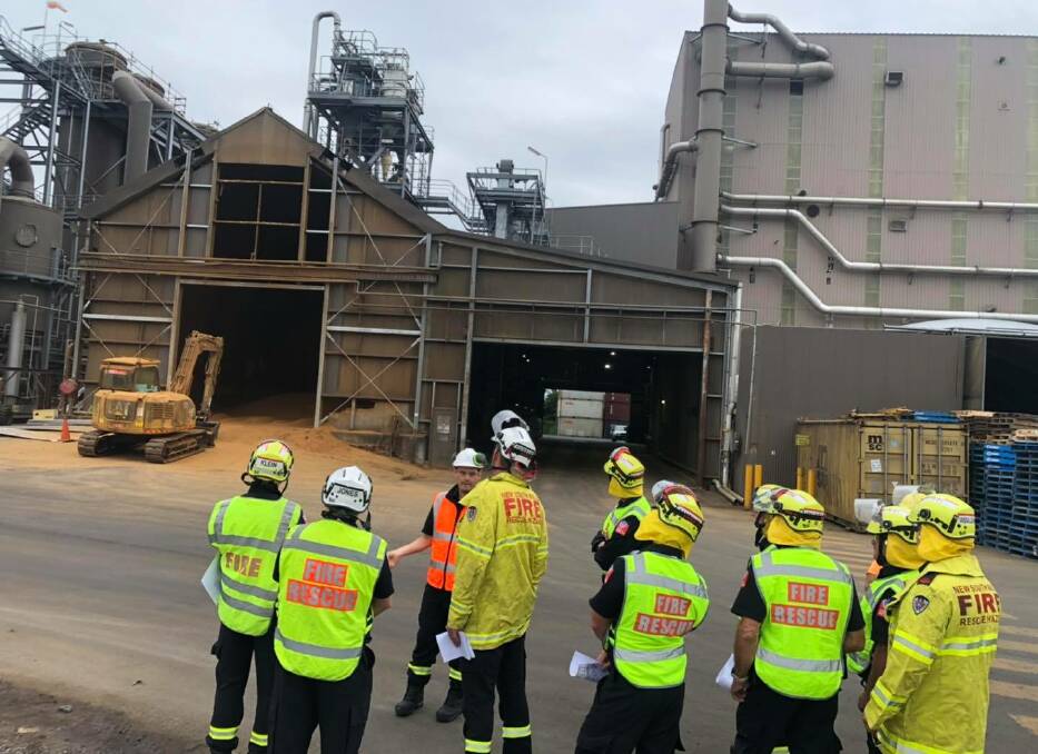 TRAINING: Just last week members of FRNSW Nowra and Berry crews undertook a training exercise at the Manildra complex focusing on bulk storage and silo incidents. 