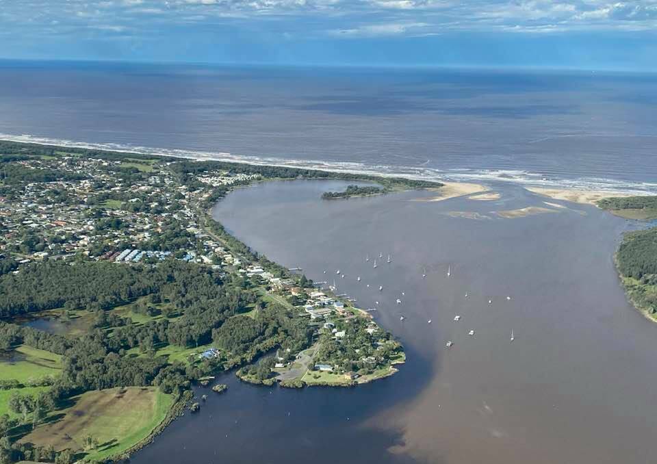 Shoalhaven River opening to the sea from the air | South Coast Register