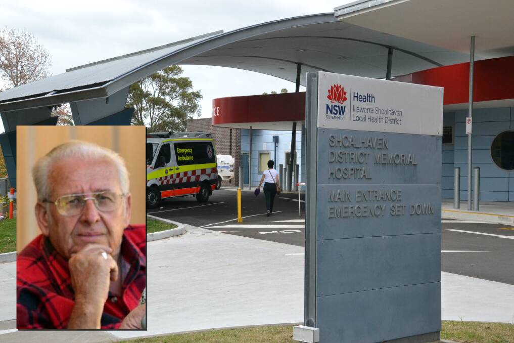 Shoalhaven man Wally Bourke (inset) has been fighting for six years to have a full time fracture clinic established at Shoalhaven District Hospital.
