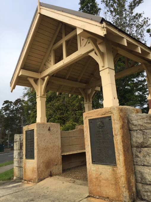 Seward Elliott Snr designed and constructed the All Saints Anglican Church Nowra lych gate and war memorial in what is described as an arts and craft manner, built from rough sawn timber with a sandstone base and slate tiled roof.