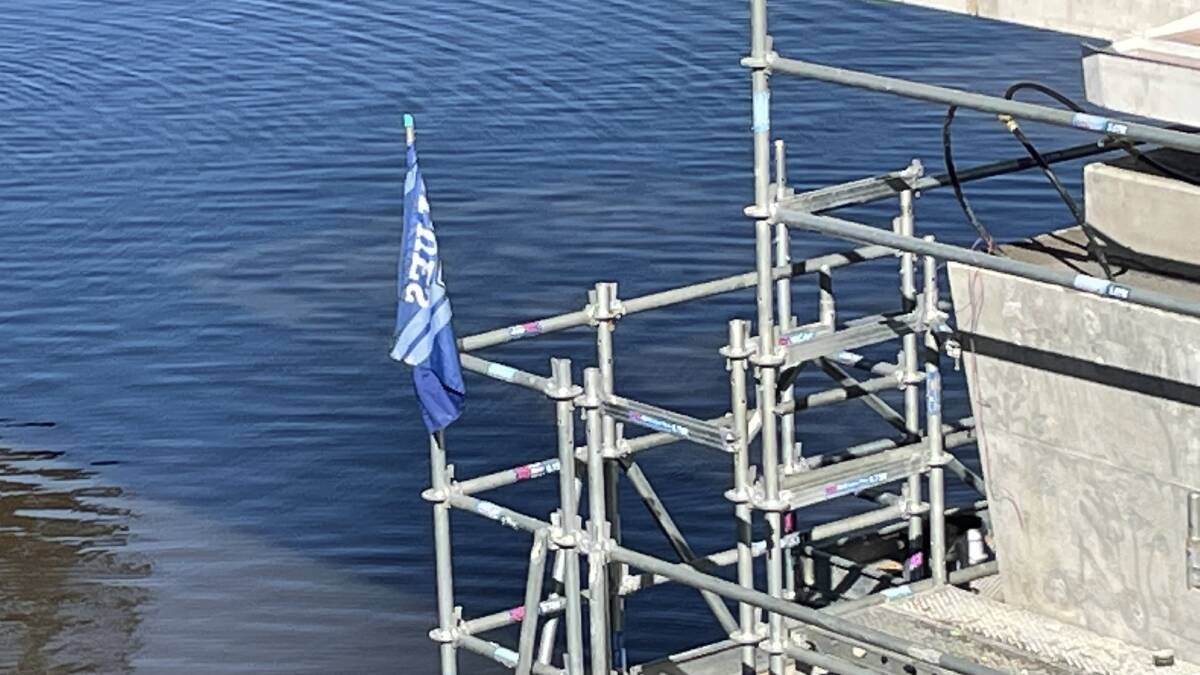 PIC OF THE DAY: The State of Origin league series might still be a few weeks away, but one worker on the new $342m Nowra bridge project is certainly showing his support. 