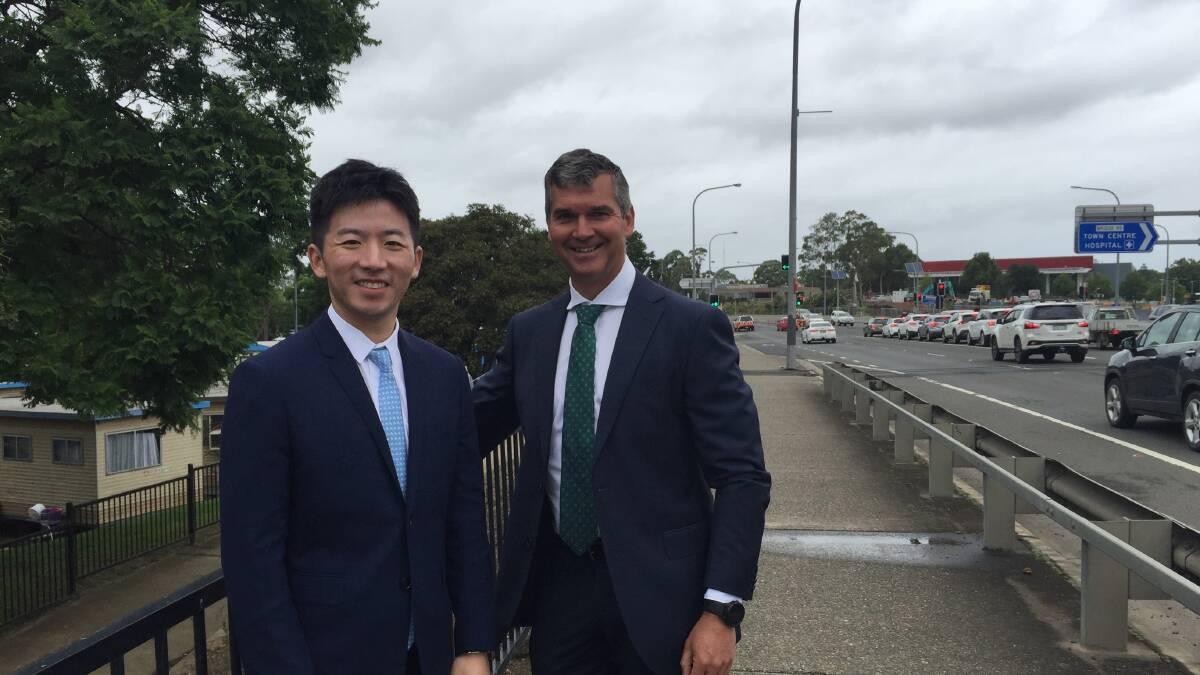 BUSINESS PARTNERS: Jesse Xu and Nicholas Warden, the men behind Mosman Property Group and the proposed redevelopment of the Nowra Gateway caravan park site.