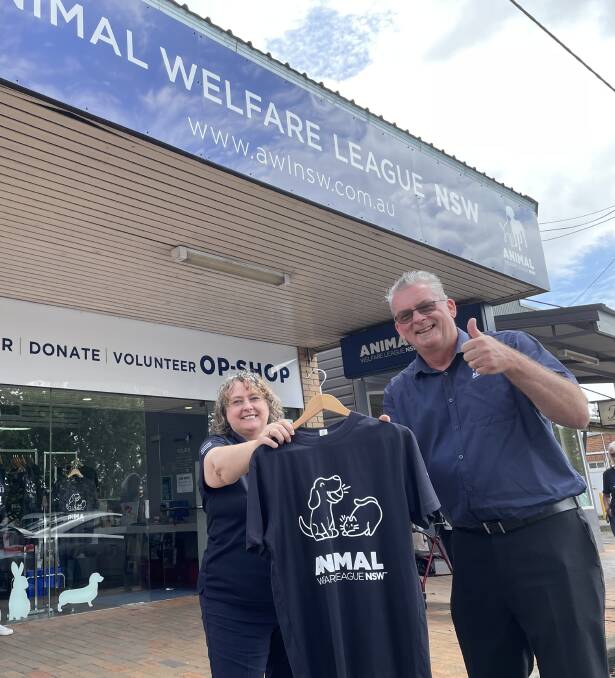 READY TO GO: Animal Welfare League of NSW Shoalhaven branch president Annette Smith and AWL NSW chief financial officer Steve Ruzic at the official opening of the local information centre and op shop at Bomaderry.