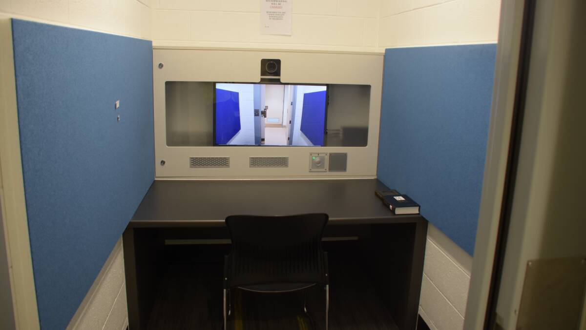 One of the new audio visual link (AVL) facilities.