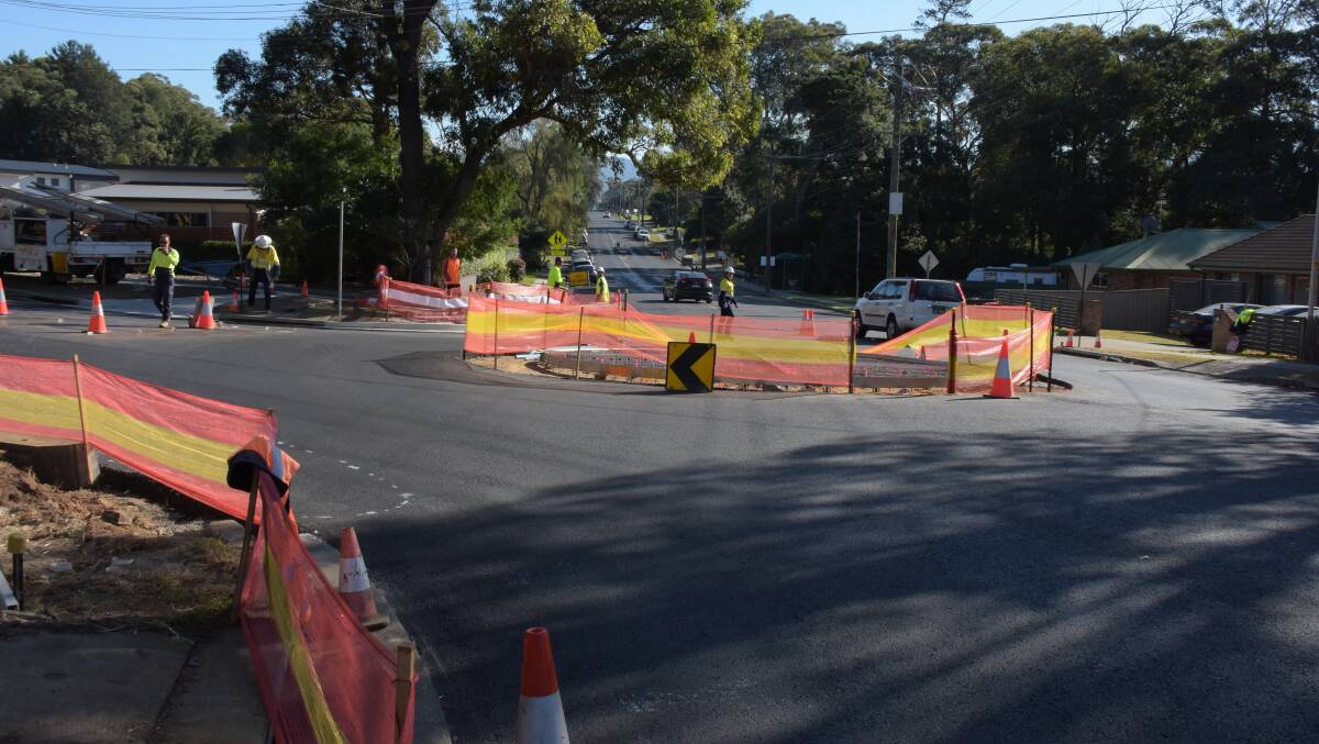Shoalhaven City Council is building a $380,000 roundabout at the corner of Illaroo Road and Page Avenue.