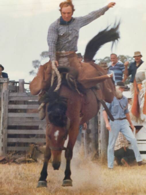 ALWAYS IN THE ACTION: Terry Bennett was a regular on the rodeo circuit competing in a variety of events from bull riding, to bareback, saddle bronc, bull dogging, barrel racing and even the wild horse race.