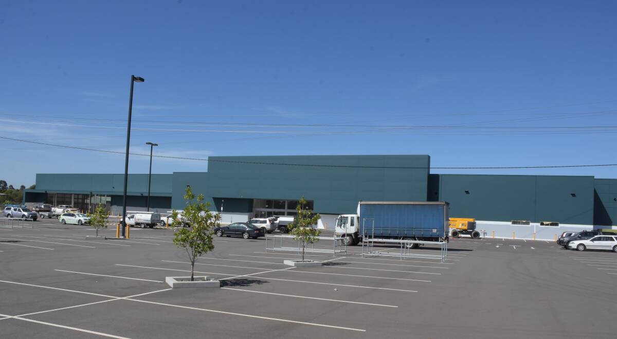 The once blue and white Masters’ site at South Nowra is now the green of Bunnings with the hardware giant confirming it would  take up temporary residence from May.