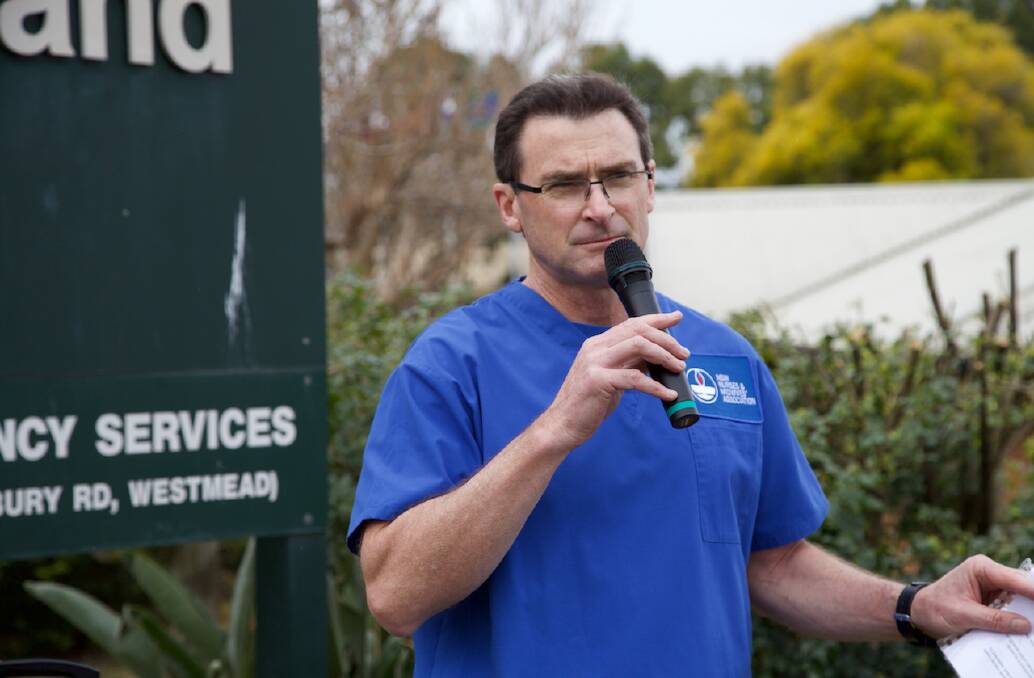 NSW Nurses and Midwives' Association (NSWNMA) general secretary, Brett Holmes.