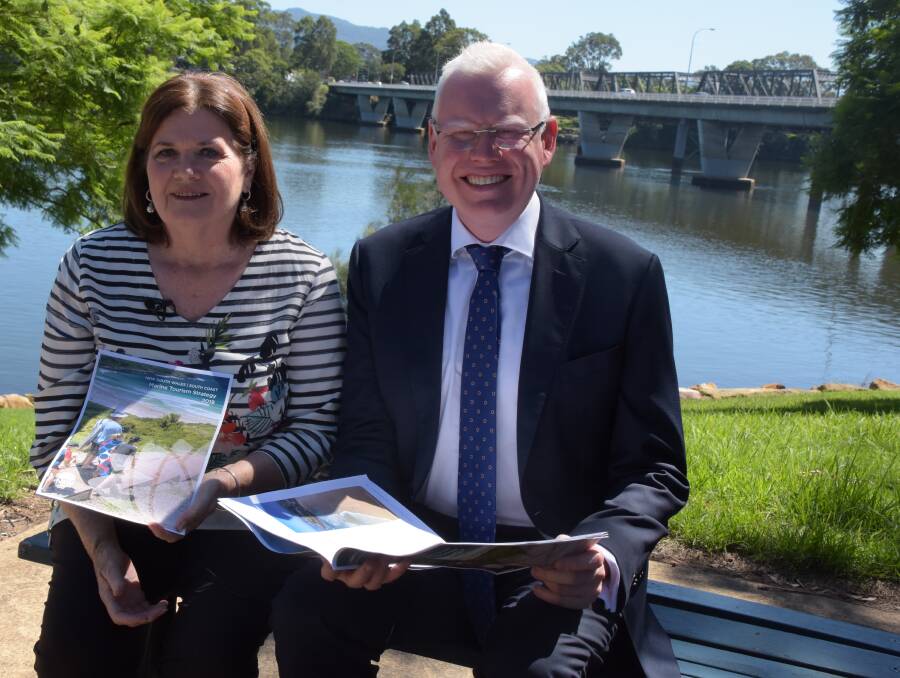 BRIDGE SUPPORT: South Coast MP Shelley Hancock and Kiama MP Gareth Ward reaffirmed their commitment to keeping the historic 137-year-old iron Nowra bridge at the launch of the NSW South Coast Marine Tourism Strategy on the banks of the Shoalhaven River on Monday.