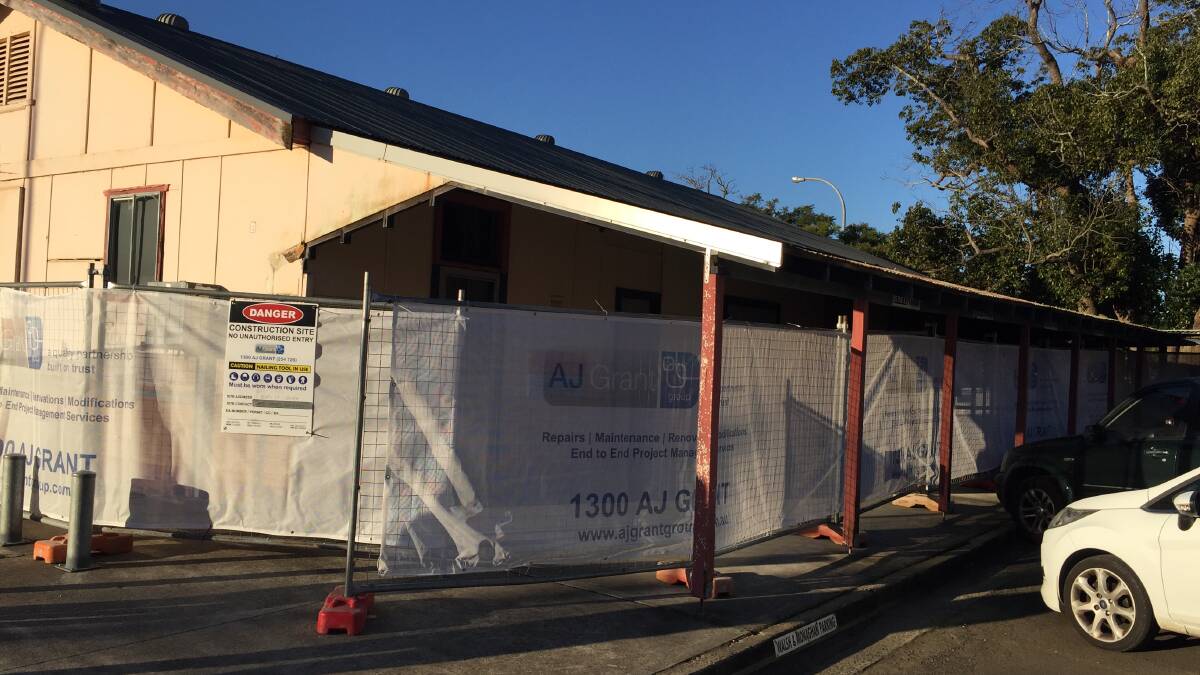UPGRADE: work has started on the Nowra School of Arts annex building, repairing and repainting the external cladding, windows, external doors, replacing external lighting, and installing a concrete landing to the northern exit door.